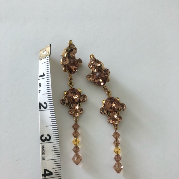 Swarovski Crystal Pageant earrings - Picture 4 of 4